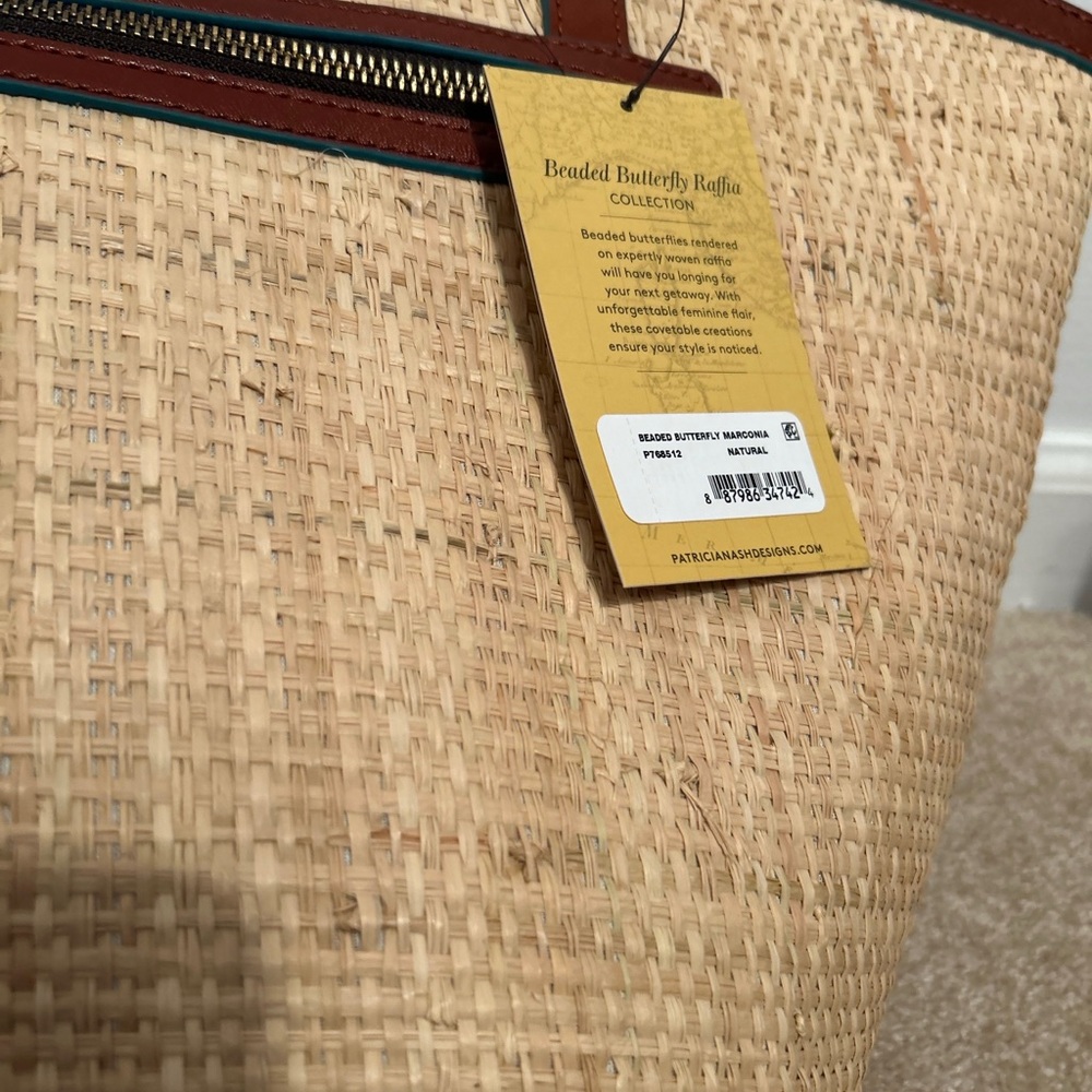 Patricia Nash Marconia Tote Bag Beaded Raffia Collection Stunning NEW $269 MSRP - Picture 8 of 15